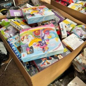 Palettes de jouets mélangés